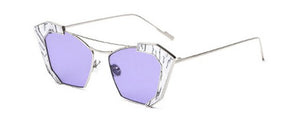 Women's New Marblized Corners & Cat Eye  Design Sunglasses w/ UV400 - Ailime Designs