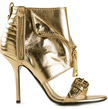 Load image into Gallery viewer, Women&#39;s Shoe Boot Zipper Design High Heel Shoes