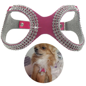 Dog Fancy Rhinestone Harness Collars - Ailime Designs - Ailime Designs