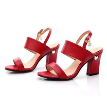 Load image into Gallery viewer, Women’s Red Hot Stylish Fashion Apparel - Genuine Leather  Heels