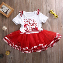 Load image into Gallery viewer, Children&#39;s Candy Stripe Pageant Princess Tutu Dresses - Ailime Designs - Ailime Designs