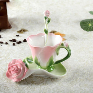 Home Decor Kitchen 3pc Floral Cup/Saucer Set