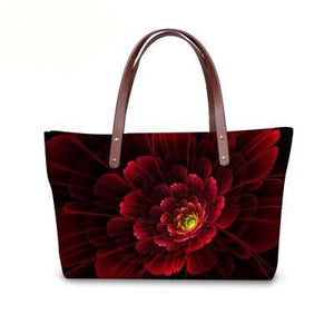 Women’s 3D Abstract Screen-Printed Tote Bags – Fine Quality Accessories - Ailime Designs