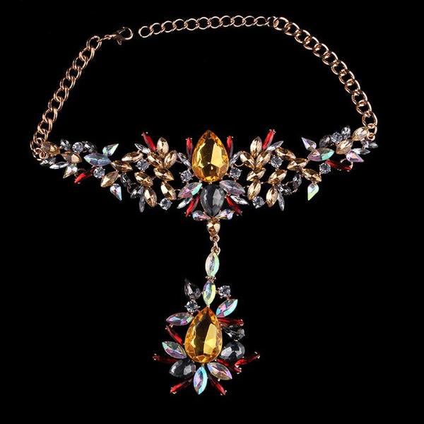Women's Bohemian Style Crystal Choker Necklaces