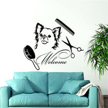 Load image into Gallery viewer, Welcome Grooming Salon Decal Vinyl Stickers - Ailime Designs - Ailime Designs