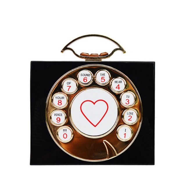 Women's Acrylic Telephone Design Rectangular Handbags - Ailime Designs - Ailime Designs