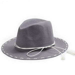 Black Stylish Fedora Brim Hats For Women - Ailime Designs - Ailime Designs