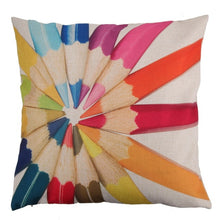 Load image into Gallery viewer, Colorful Pencil Geometric Printed Throw Pillowcases- Home Goods Products - Ailime Designs