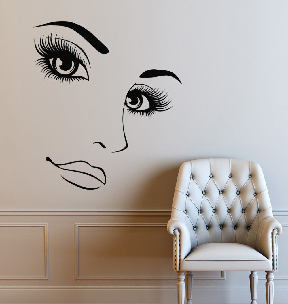 Face - Wall Decal Stickers - Ailime Designs - Ailime Designs