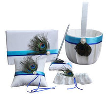 Load image into Gallery viewer, Bridal Accessories - Decorative Bride &amp; Groom Ring 5-Pc Pillow Set