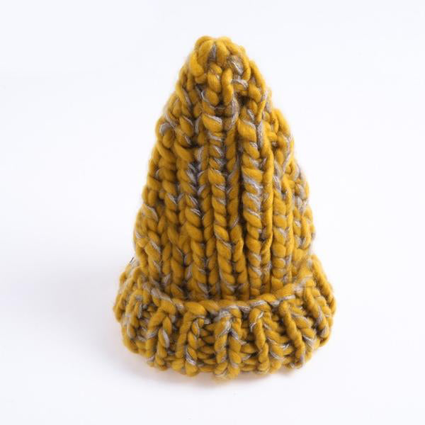 Women's Cone-Shaped Oversize Loop Knitted Beanies