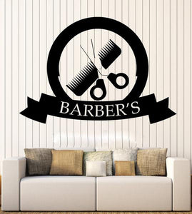 Comb & Scissors Wall Art Decal - Ailime Designs - Ailime Designs