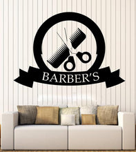 Load image into Gallery viewer, Comb &amp; Scissors Wall Art Decal - Ailime Designs - Ailime Designs