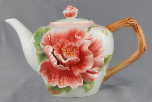 Elegant 2 Pc Porcelain Teapot Set -Fine Quality Ceramics