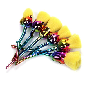 Best Professional 6pcs Rose Flower Makeup Brushes Sets - Ailime Designs - Ailime Designs