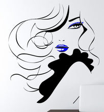 Load image into Gallery viewer, Elegant Woman Hair &amp; Beauty Wall Decal Stickers - Ailime Designs - Ailime Designs