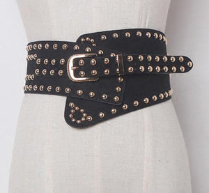 Women's Rivet Design Cummerbund Belts
