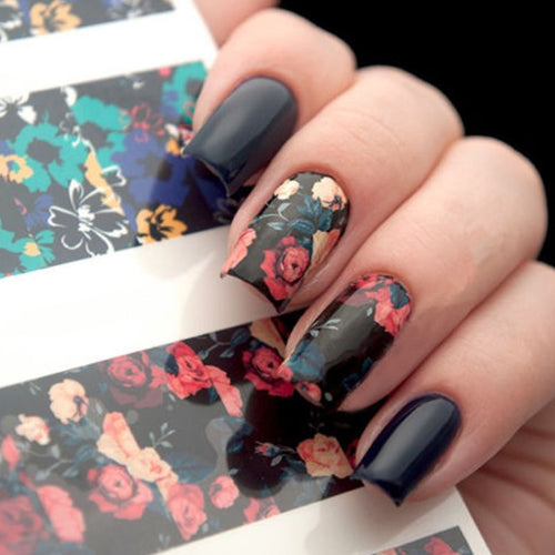 Flower Painting Nail Art - Ailime Designs - Ailime Designs