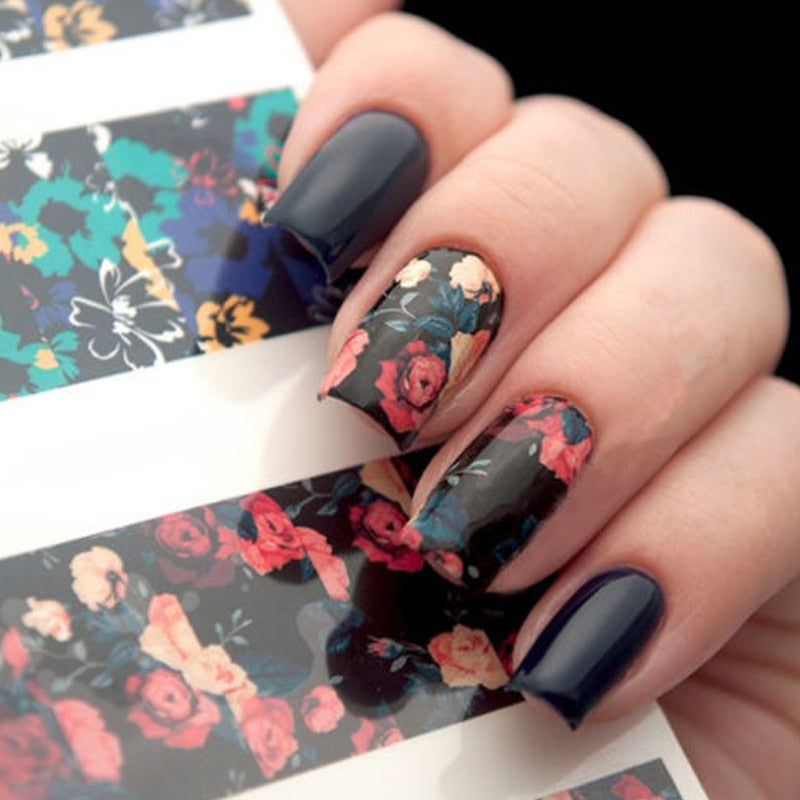 Flower Painting Nail Art - Ailime Designs - Ailime Designs