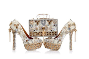 Women’s Beautiful  Crystal Design Shoes – Fashion Footwear