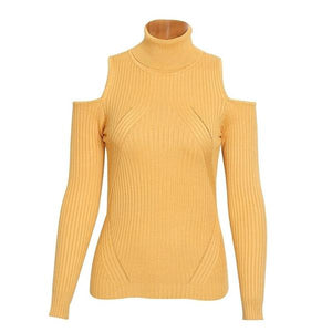 Turtleneck Ribbed Knit Winter Sweaters For Women - Ailime Designs - Ailime Designs