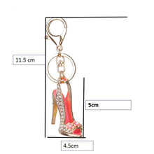 Load image into Gallery viewer, High Heels Model Rhinestone Tassel Keychain Bag Handbag Key Ring Car Key Pendant - Ailime Designs