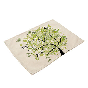 Colorful Happy Tree Design Table Mats - Shop Home Accessories Coverings - Ailime Designs