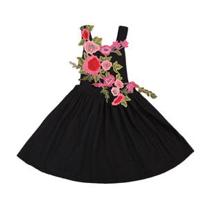 Children's Floral Applique Design Dresses - Ailime Designs - Ailime Designs