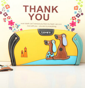 FLYING BIRDS! women leather wallets dollar price women's purse 2017 new card holder coin purse fashion cute dog bag lady LM3091 - Ailime Designs
