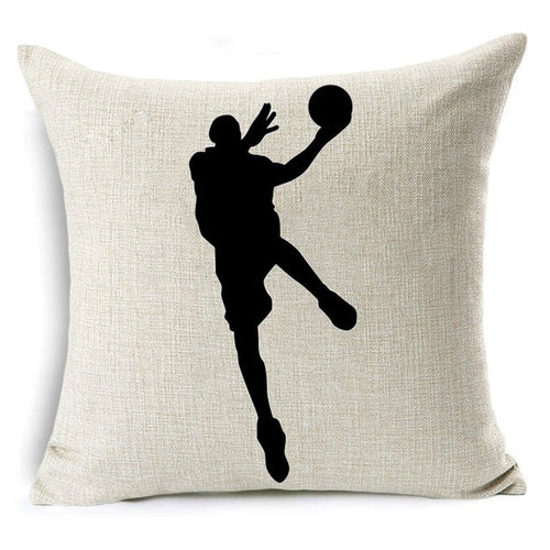 Basketball Body Movement Throw Pillows
