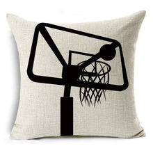 Load image into Gallery viewer, Basketball Body Movement Throw Pillows