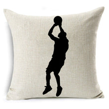 Load image into Gallery viewer, Basketball Body Movement Throw Pillows