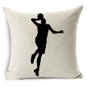 Basketball Body Movement Throw Pillows