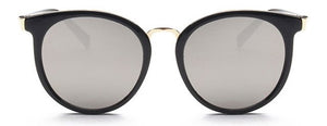 Women's Oversized Round Mirror Lense Sunglasses - Ailime Designs - Ailime Designs