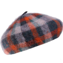 Load image into Gallery viewer, Cool Plaid European Poet Style Beret Caps For Women - Ailime Designs - Ailime Designs