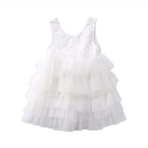 Children's Sleeveless Layered Tulle Design Dresses - Ailime Design - Ailime Designs