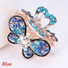 Load image into Gallery viewer, Women&#39;s  Vintage Crystal Rhinestone  Butterfly Crown Hairpins - Ailime Designs