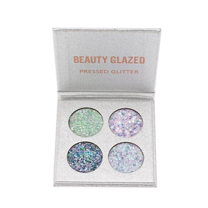 Glitter Eyeshadow  Pressed Palette Makeup - Ailime Designs - Ailime Designs