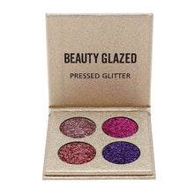 Load image into Gallery viewer, Glitter Eyeshadow  Pressed Palette Makeup - Ailime Designs - Ailime Designs