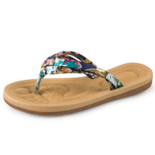 Load image into Gallery viewer, Women&#39;s Floral Print Design Summer Flip Flops - Ailime Designs