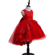 Load image into Gallery viewer, Beautiful Children&#39;s Lace Trim Design Pageant Dresses - Ailime Designs - Ailime Designs