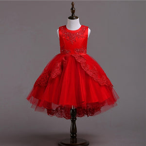 Beautiful Children's Lace Trim Design Pageant Dresses - Ailime Designs - Ailime Designs