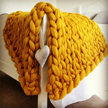 Load image into Gallery viewer, 100% Merino Wool Bulky Knitted Blankets - Ailime Designs - Ailime Designs
