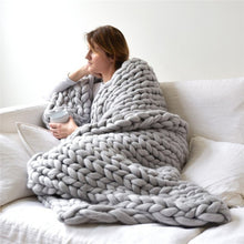 Load image into Gallery viewer, 100% Merino Wool Bulky Knitted Blankets - Ailime Designs - Ailime Designs