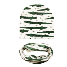Load image into Gallery viewer, Children&#39;s Stylish 2 Pc Animal Design Beanie Scarf Sets – Sun Protectors