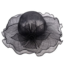 Load image into Gallery viewer, Women&#39;s 2 layer Sinamay Summer Hats - Ailime Designs
