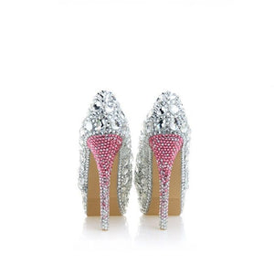 Women’s Beautiful Crystal Design Pumps – Fashion Footwear