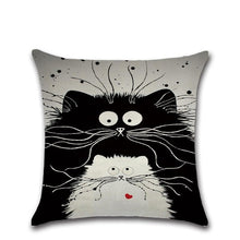 Load image into Gallery viewer, Cute Cat Design Illustrations Throw Pillows