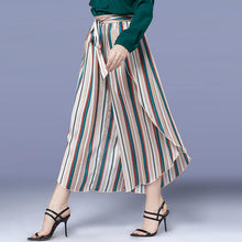 Load image into Gallery viewer, Plus Size Beauties Loose Wide-leg Striped Coo-lock Pants - Ailime Designs