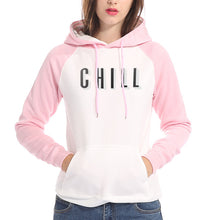 Load image into Gallery viewer, Novelty Letter Print CHILL Signage Sweatshirt Hoodies
